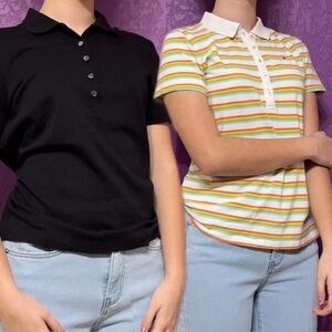 Tommy Hilfiger Black and striped Button down shirts